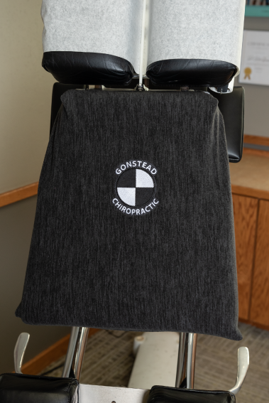 Thoracic Cover for Hi-Lo Table embroidered with the Gonstead Logo (Multiple Colors)